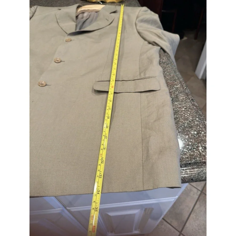 Linen men’s‎ coat Leonard Valenti Sport Blazer 100%  Linen 48L Made In Italy